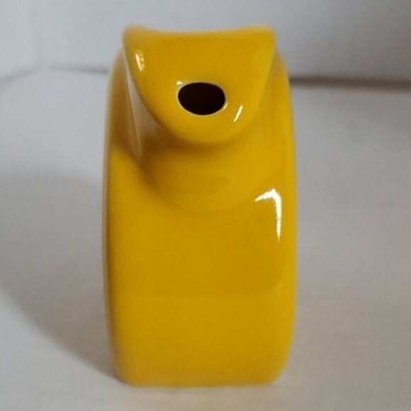 Fiestaware Fiesta SMALL CERAMIC Mini Disk Pitcher Daffodil Yellow 3 - Picture 2 of 14